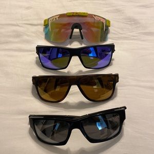 Oakleys and Pit Vipers, Lot of 5 Used Men’s Sunglasses